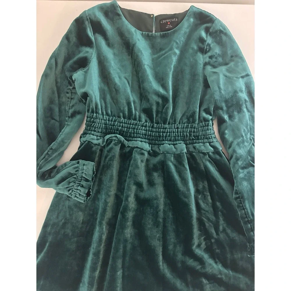Crewcuts Green Velour Dress - Picture 8 of 10